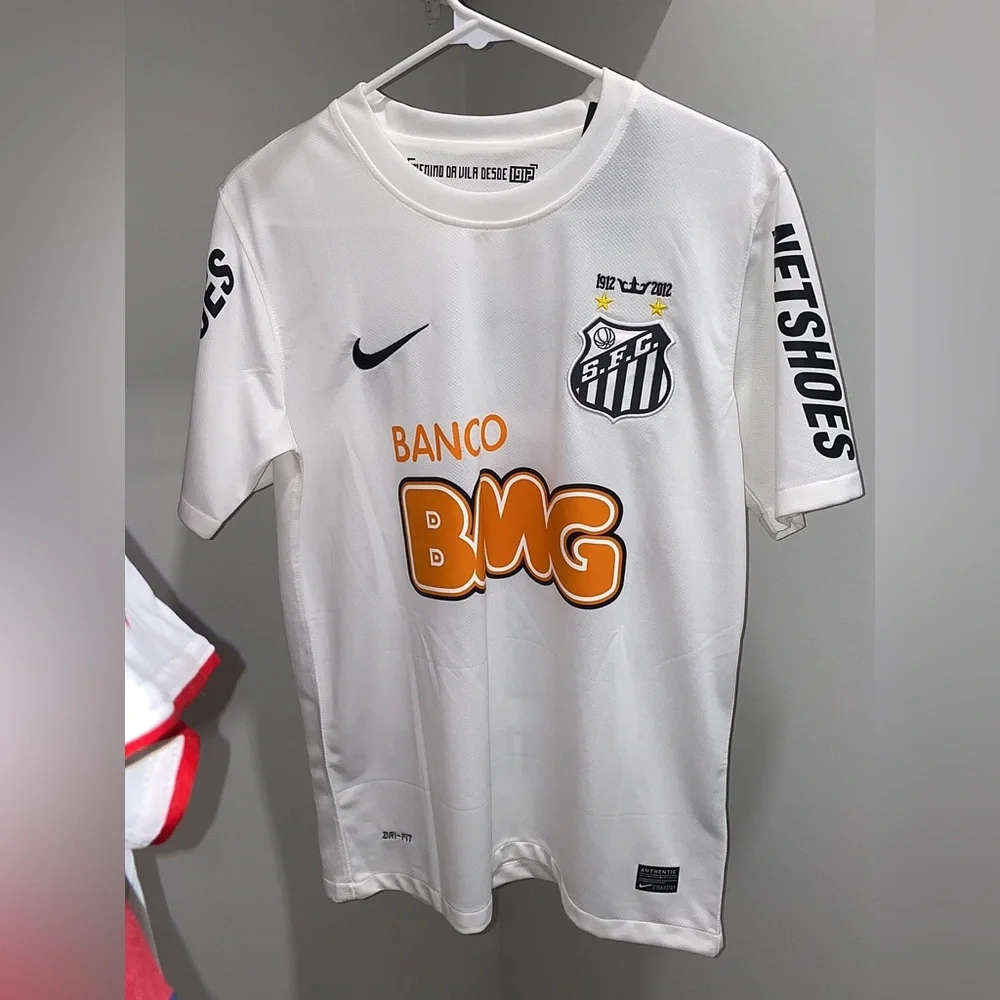 Nike | Shirts | Neymar Jr Retro Santos Fc Jersey | Poshmark